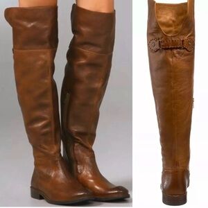 Frye Shirley Over the Knee Women’s Boots - brown leather - size 8.5 B